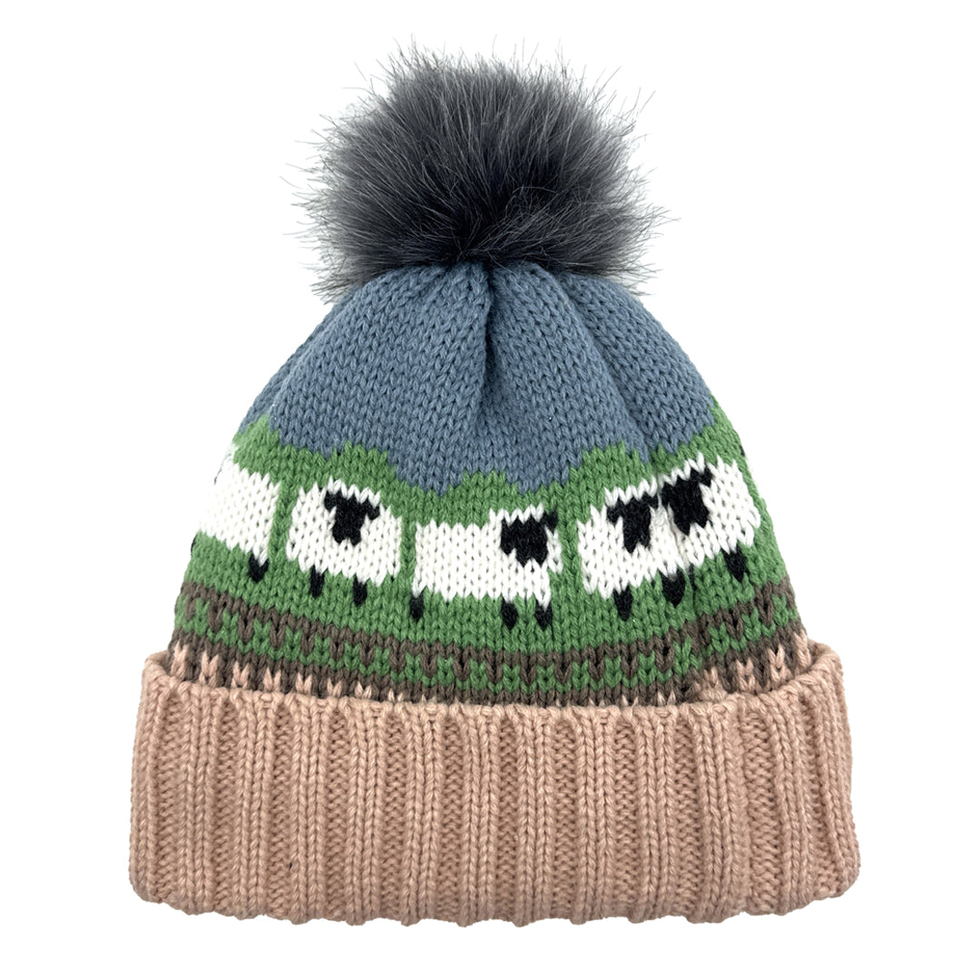 Pom Pom Toque - Sheep Blush