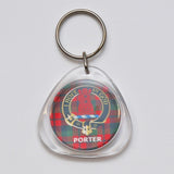 Clan Crest Plastic Key Chain - Porter