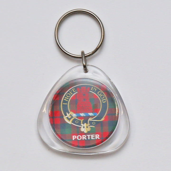 Clan Crest Plastic Key Chain - Porter