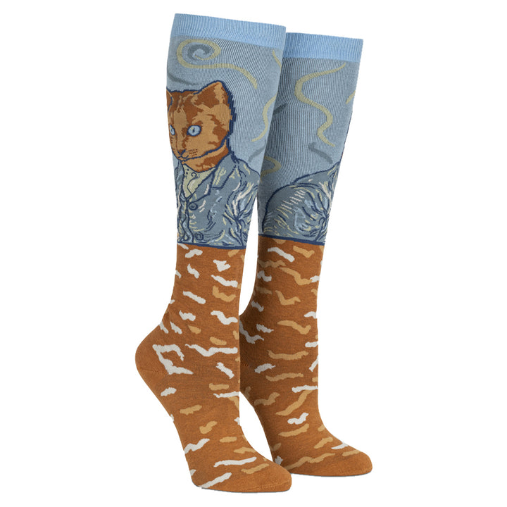 Practice Knee High Socks (Cat Van Gogh)
