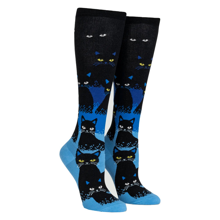 Practice Knee High Socks (Cats in the Night)