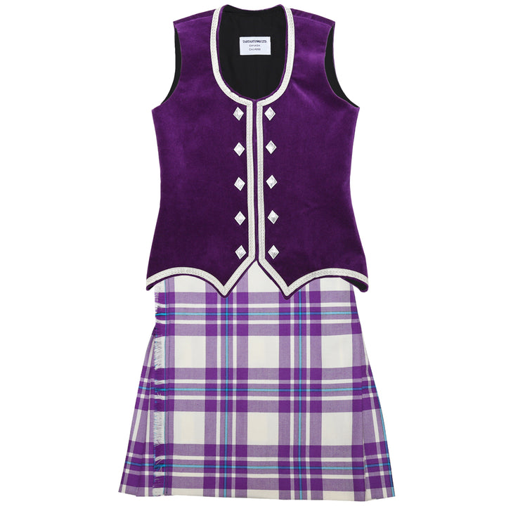 Size 4 Purple McGregor Kiltie and Vest