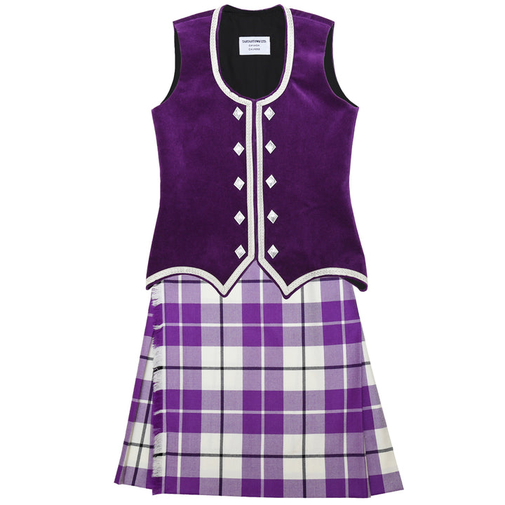 Size 6 Purple McRae of Conchra Kiltie and Vest