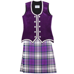 Size 10 Slim Bright Purple Reverse McKellar Kiltie and Vest