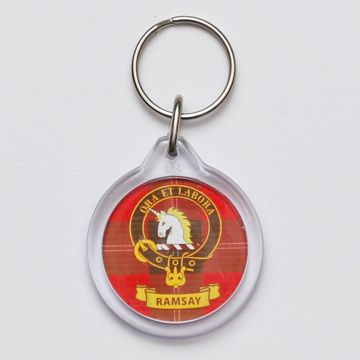 Clan Crest Plastic Key Chain - Ramsay