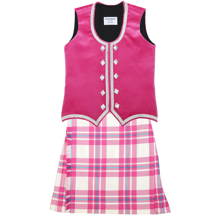 Size 10 Slim Raspberry McGregor Kiltie and Vest