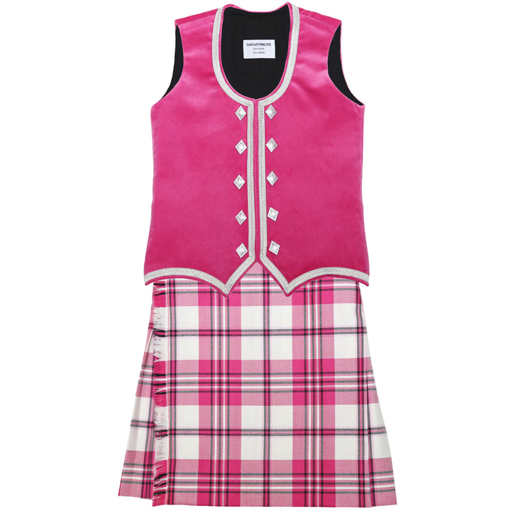 Size 8 Slim Raspberry Scott Kiltie and Vest