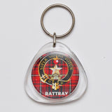 Clan Crest Plastic Key Chain - Rattray