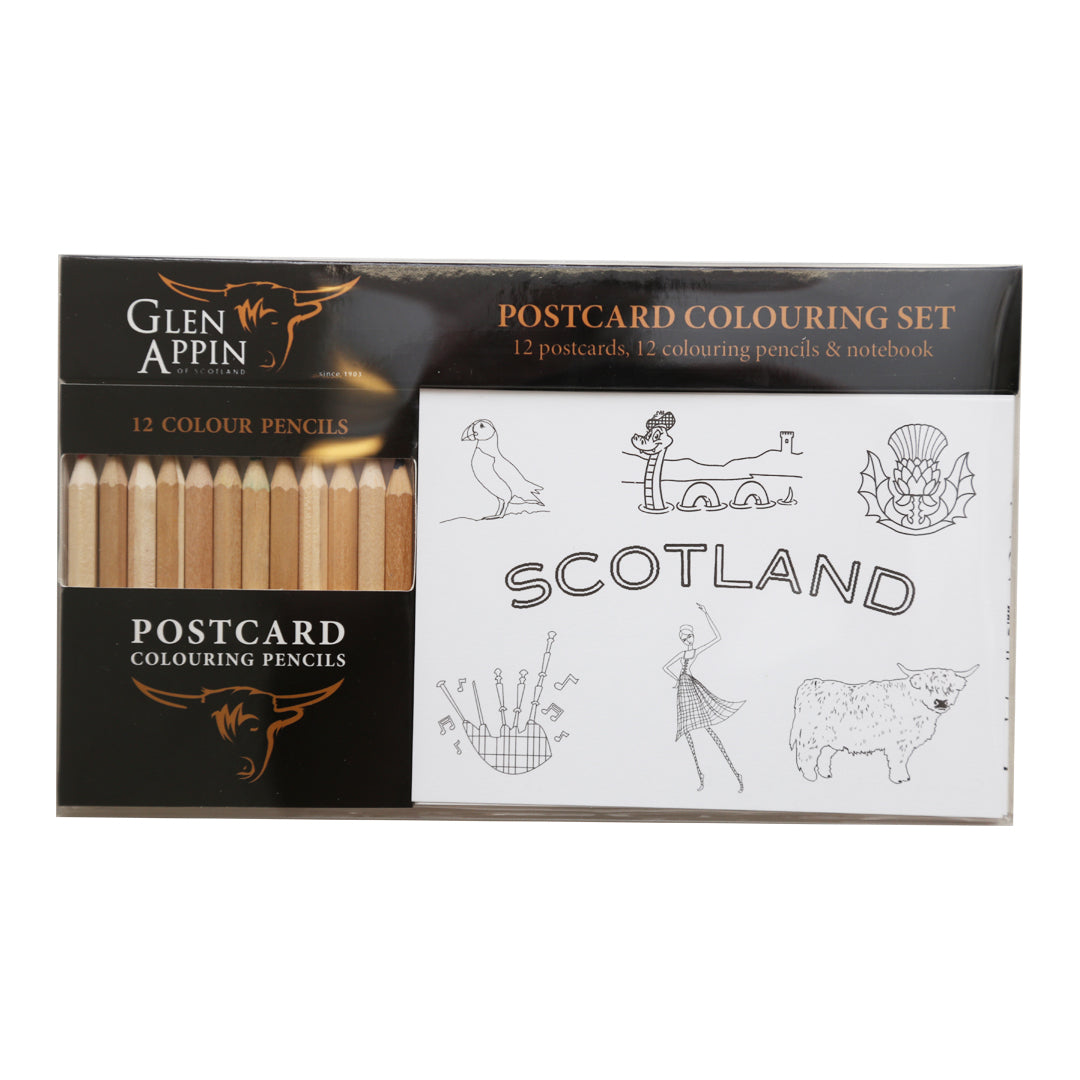 Scotland Postcard Colouring Set