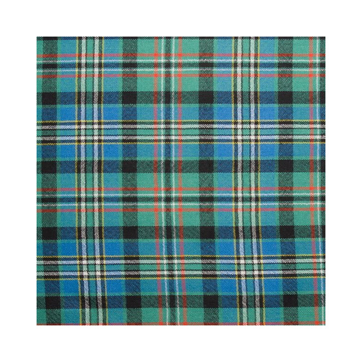 Fine Weight Tartan Scarf - Scott Green Ancient