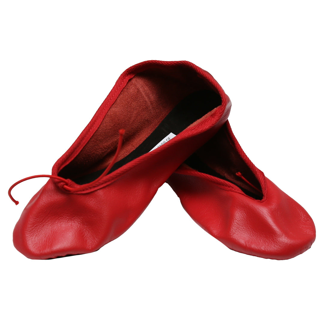 Scottish Country Dance Slippers - Red