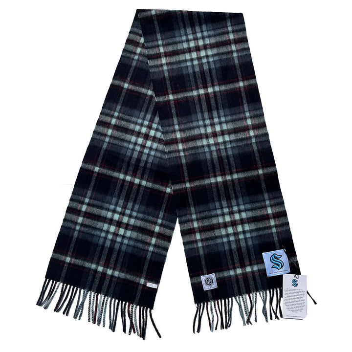 Seattle Kraken Lambswool Tartan Scarf