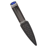 Sgian Dubh, Blackwood Stone Top (Sapphire)