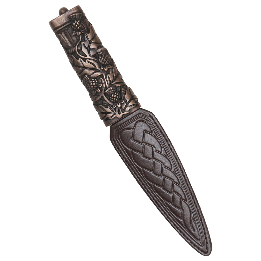 Sgian Dubh, Bronze Wild Thistles – Tartantown Ltd.