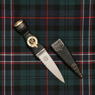 Sgian Dubh, Gold Stag Badge Tartan