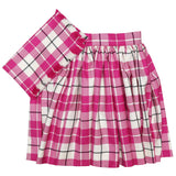 Size 10 Dress Raspberry McRae of Conchra Skirt and Plaid