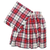 Size 10 Dress Red McKellar National Skirt and Plaid