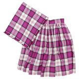 Size 12 Dress Fuchsia Menzies National Skirt and Plaid
