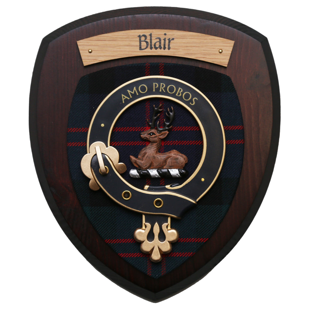 Small Blair Wall Plaque Dark Wood