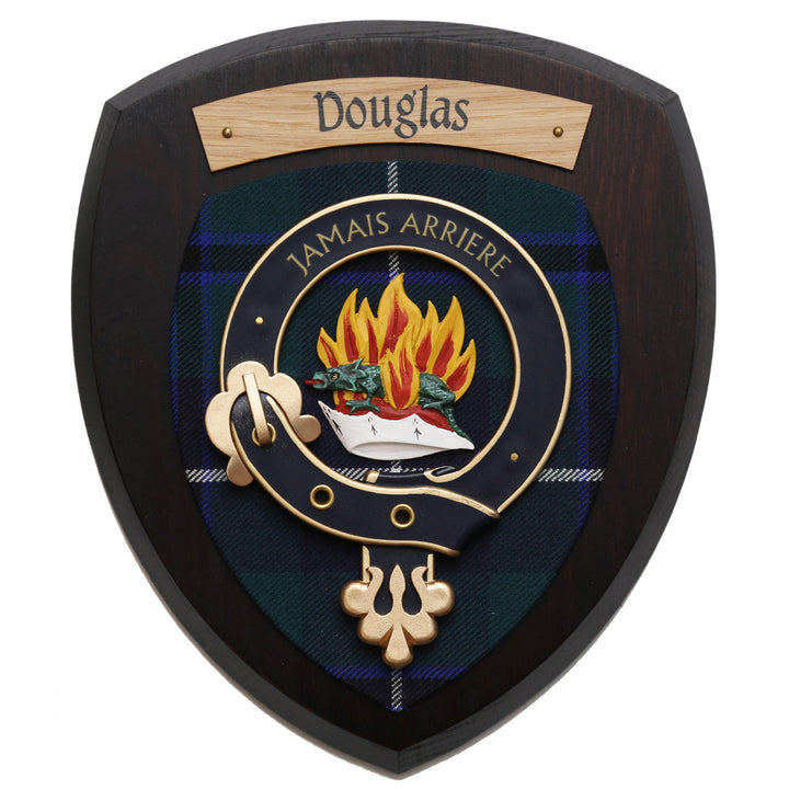 Small Douglas Wall Plaque Dark Wood