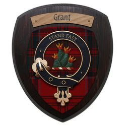 Small Grant Wall Plaque Dark Wood