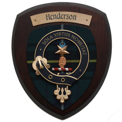 Small Henderson Wall Plaque Dark Wood