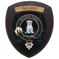 Small MacCallum Wall Plaque Dark Wood