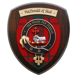 Small MacDonald of Sleat Wall Plaque Dark Wood
