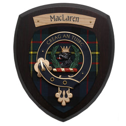 Small MacLaren Wall Plaque Dark Wood