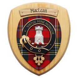 Small MacLean Wall Plaque Light Wood