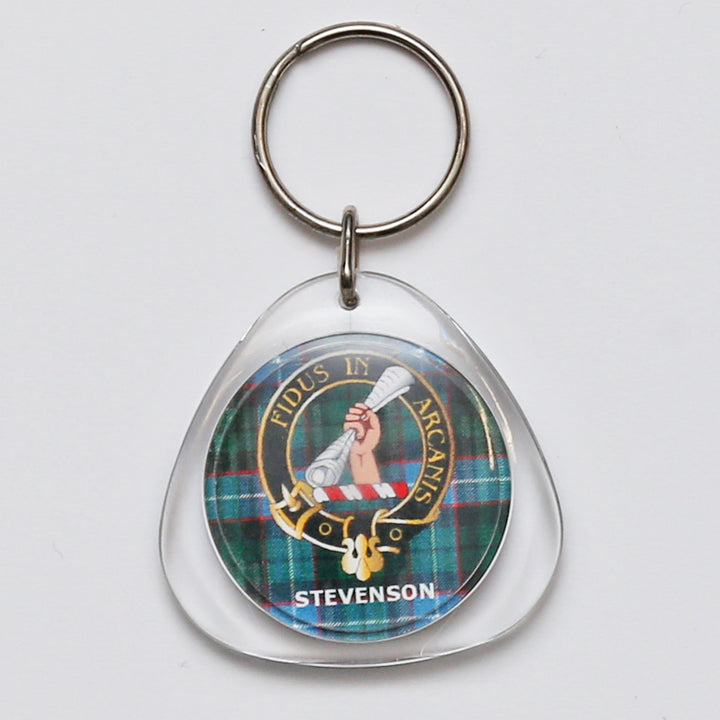 Clan Crest Plastic Key Chain - Stevenson