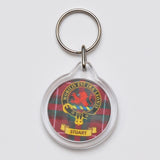 Clan Crest Plastic Key Chain - Stuart