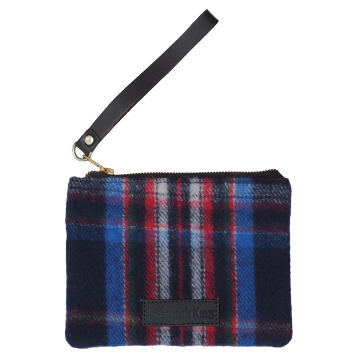 Tartan Clutch Bag - Blue Tartan