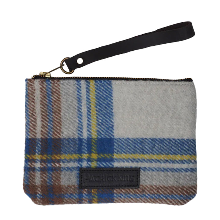 Tartan Clutch Bag - Stewart Muted Blue