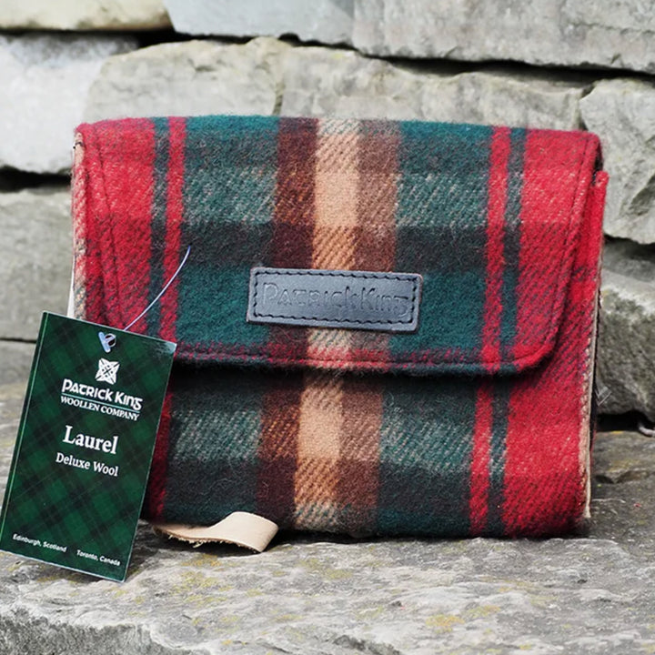 Tartan Clutch Purse - Dark Maple