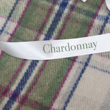 Tartan Lap Blanket - Chardonnay Angle