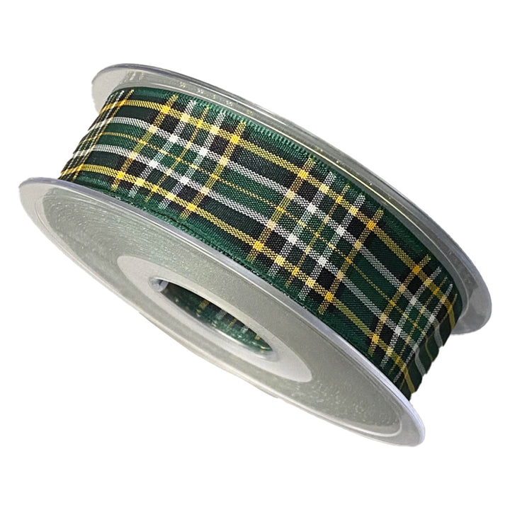 Tartan Ribbon Roll - Irish National 7mm Wide (25 meters)