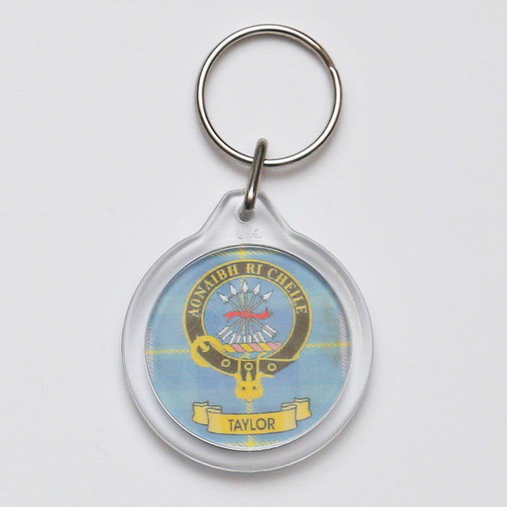 Clan Crest Plastic Key Chain - Taylor