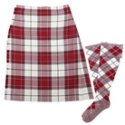 Traditional Highland Dancing Kilt and Hose - Dress Cranberry Kerr (34" seat)