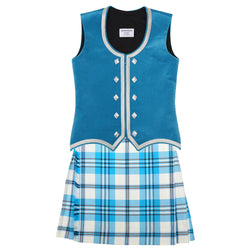 Size 10 Slim Turquoise Scott Kiltie and Vest