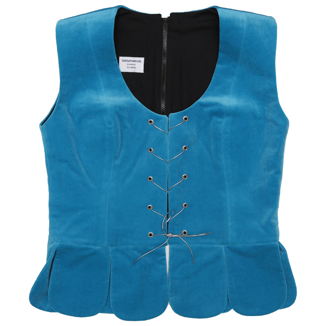 Turquoise Standard National Vest Zipper