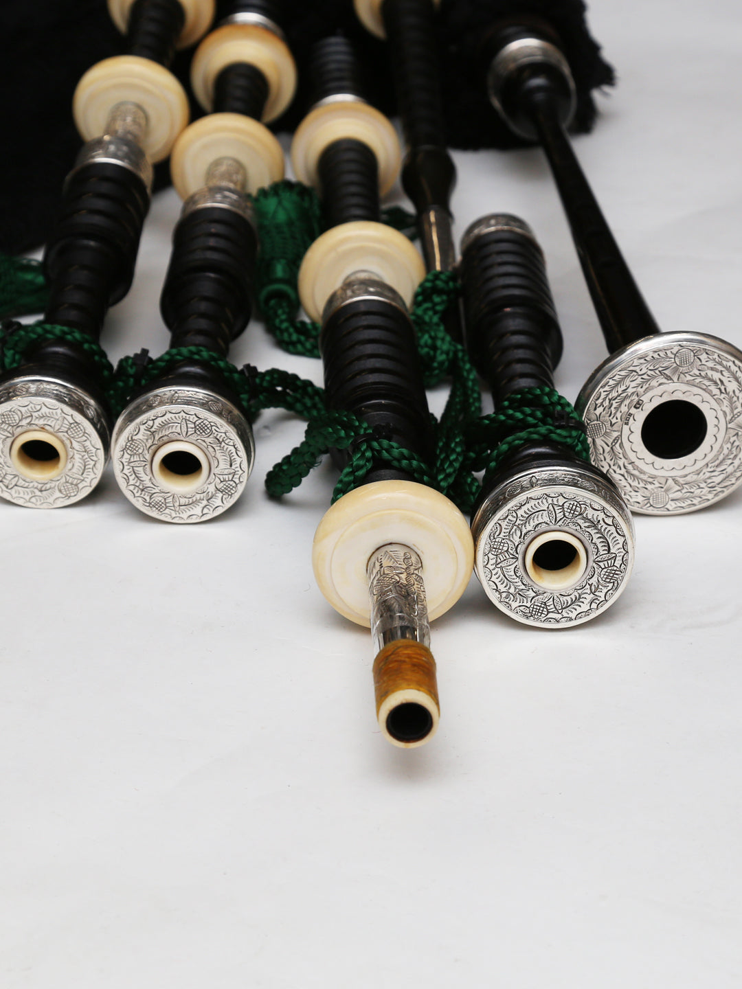 Used Bagpipes - Hardies (1970) Ring Caps