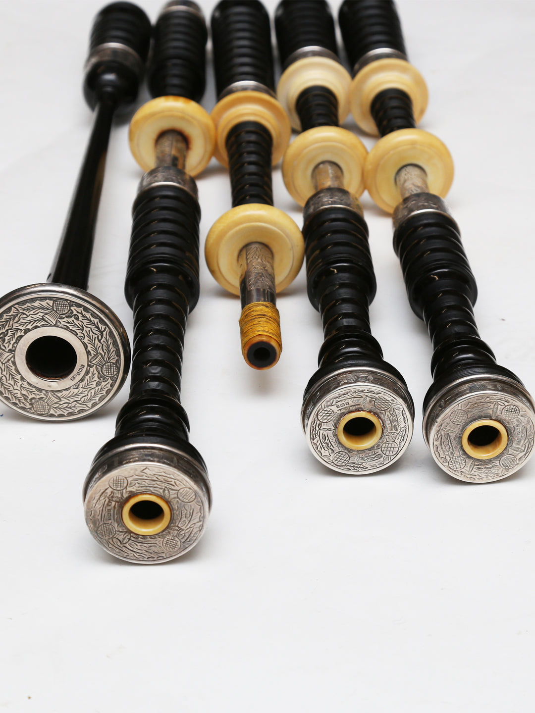 Used Bagpipes - Hardies (1959) Ring Caps