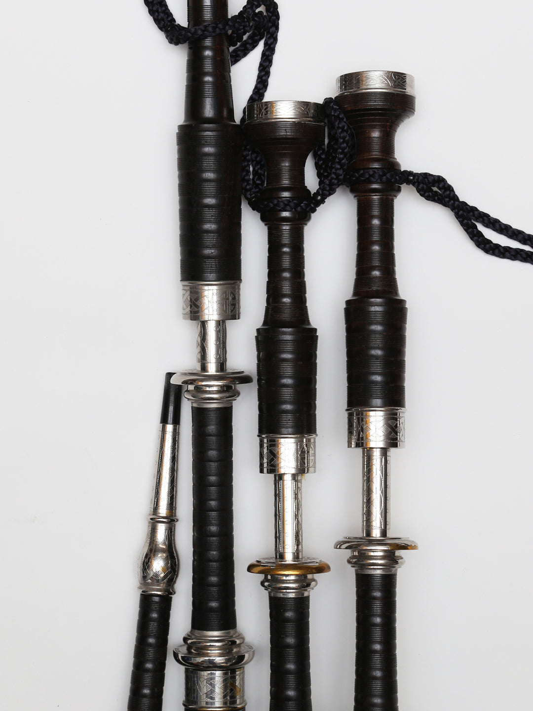 Used Bagpipes - McCallum Full Engraved Celtic Alloy (2008) Close Top
