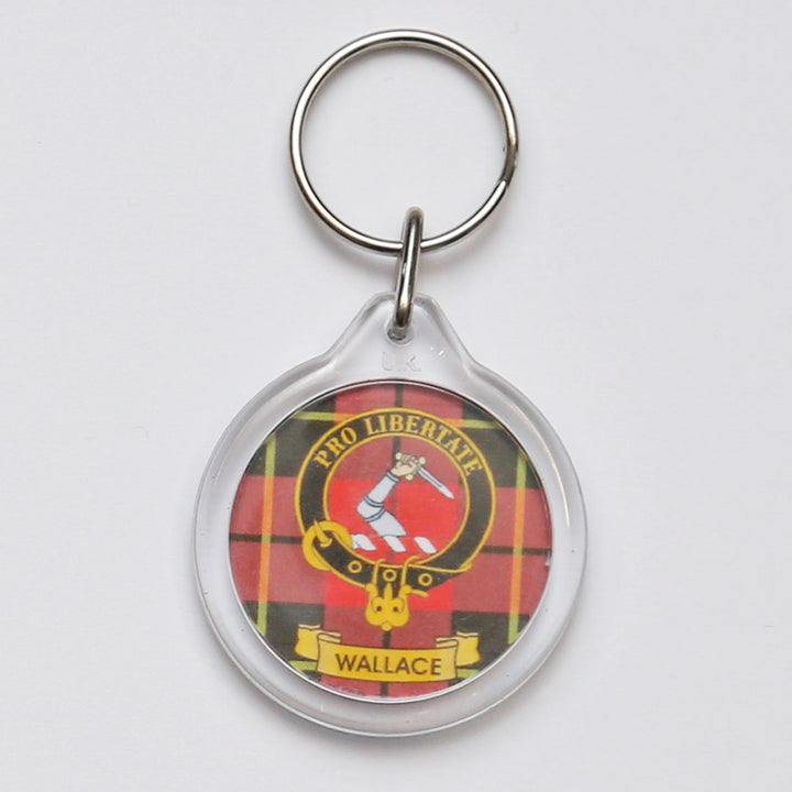 Clan Crest Plastic Key Chain - Wallace