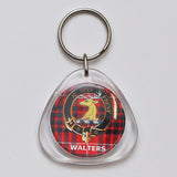 Clan Crest Plastic Key Chain - Walters
