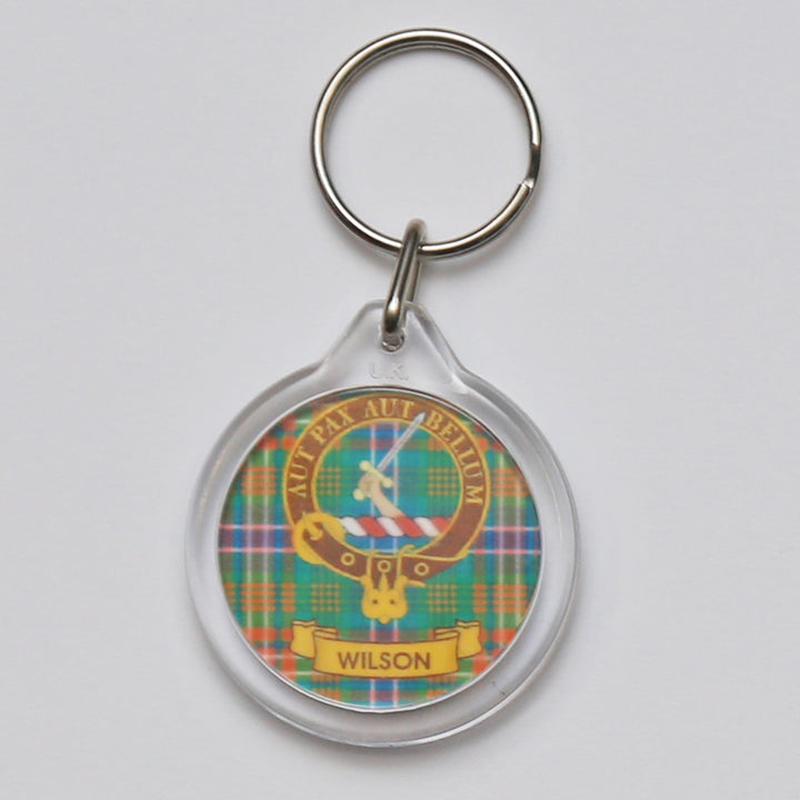 Clan Crest Plastic Key Chain - Wilson