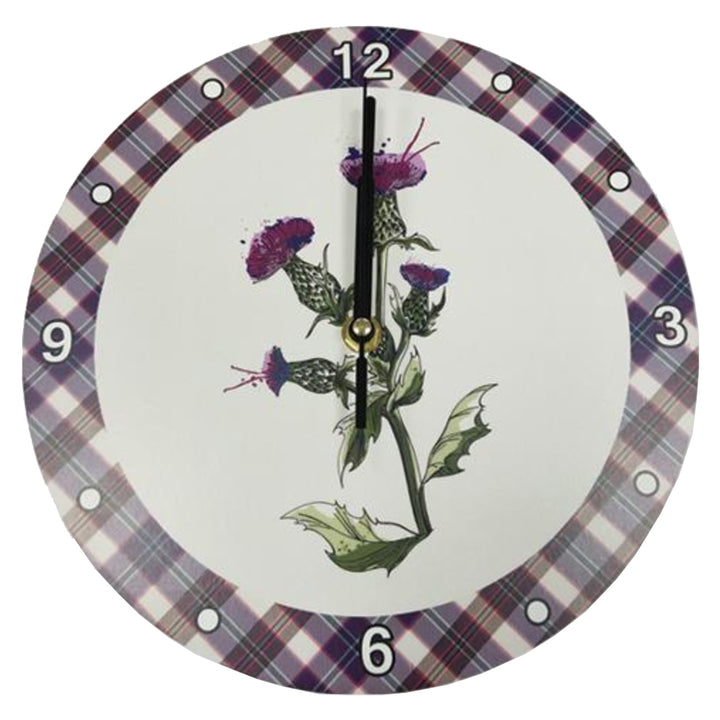 Wooden Clock - Wild Thistle