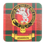 Clan Crest Drink Coaster - Adamson
