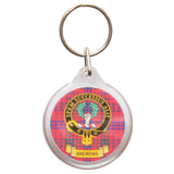 Clan Crest Plastic Key Chain - Andrews